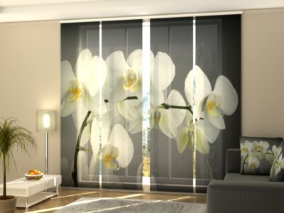 Schiebegardine 4 tlg. Song Orchids