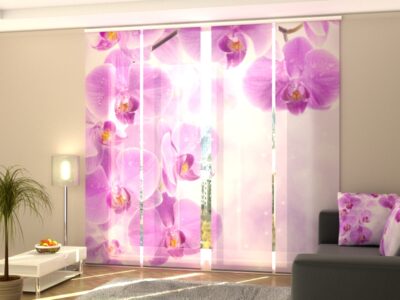 Schiebegardine 4 tlg. Starry orchid