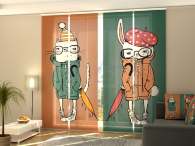 Schiebegardine 4 tlg. Style