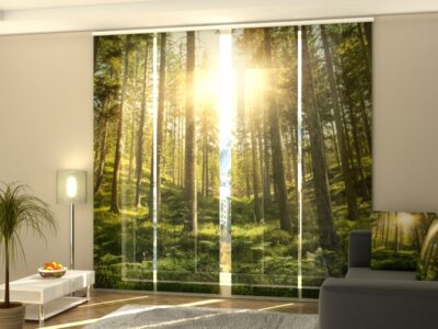 Schiebegardine 4 tlg. Sunny Forest