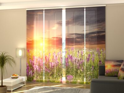Schiebegardine 4 tlg. Sunset over Meadow
