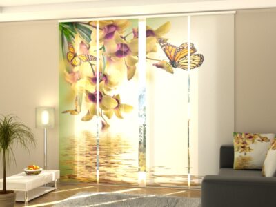 Schiebegardine 4 tlg. Tropical Flowers