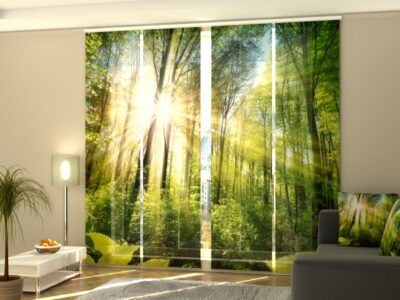 Schiebegardine 4 tlg. Warm Rays
