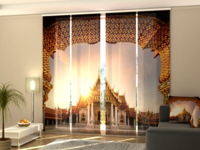 Schiebegardine 4 tlg. Wat Benchamabophit in Bangkok city