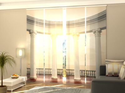 Schiebegardine 4 tlg. White Columns on a Seafront