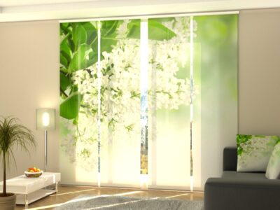 Schiebegardine 4 tlg. White Lilac