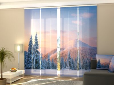 Schiebegardine 4 tlg. Winter in the Mountains