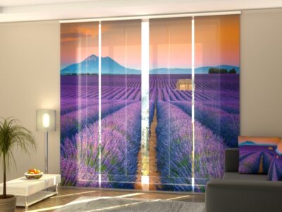 Schiebegardine 4 tlg. Wonderful Lavender Fields in Provence