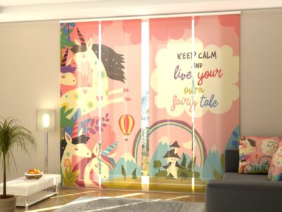 Schiebegardine 4 tlg. Your Own Fairy Tale