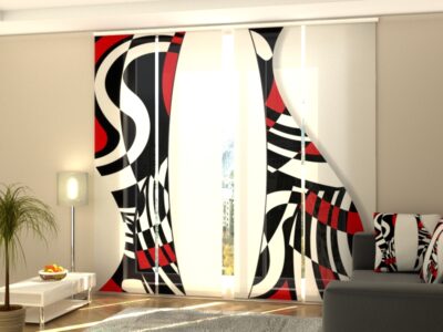 Schiebegardine 4 tlg. Abstract Mosaic