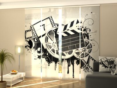 Schiebegardine 4 tlg. Art Movie Tema