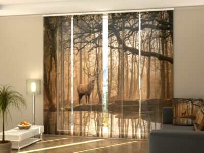 Schiebegardine 4 tlg. Beautiful Red Deer Cervus Elaphus
