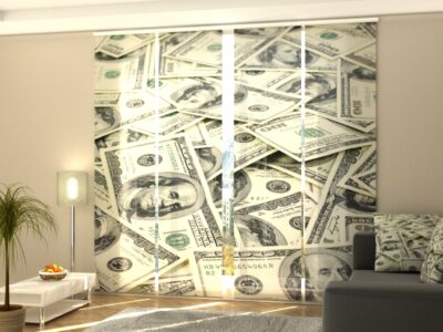 Schiebegardine 4 tlg. Dollars
