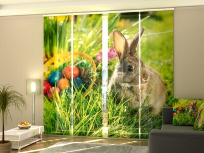 Schiebegardine 4 tlg. Easter Rabbit