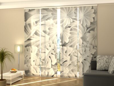 Schiebegardine 4 tlg. Floral Relief