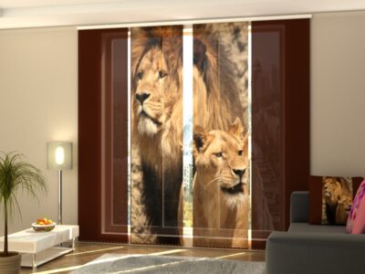Schiebegardine 4 tlg. Lions
