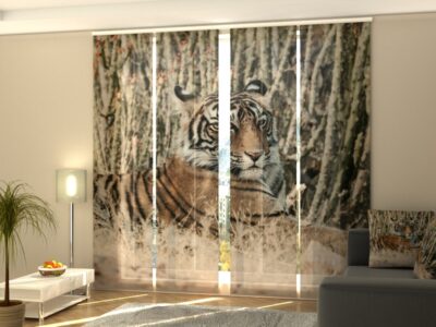 Schiebegardine 4 tlg. Tiger Shayari