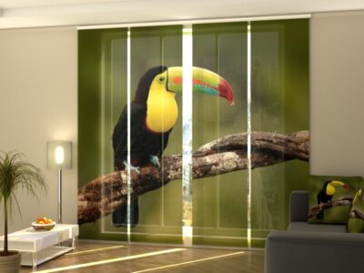 Schiebegardine 4 tlg. Toucan on the Branch