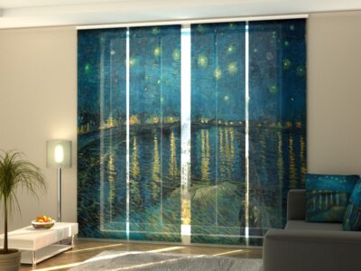 Schiebegardine 4 tlg. Vincent van Gogh Starry Night Over  the Rhone