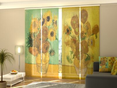 Schiebegardine 4 tlg. Vincent van Gogh Sunflowers