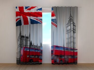 Fotovorhang Flag over Big Ben
