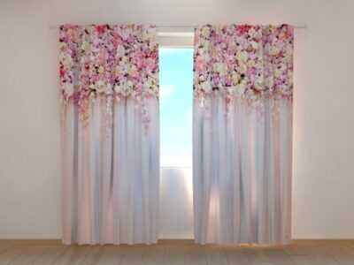 Fotovorhang Flower Lambrequins Pink beauty