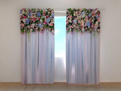 Fotovorhang Flower Lambrequins Fantasy