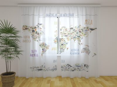Fotogardine Amazing Animals Kids Map