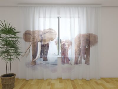 Fotogardine Elephant Family
