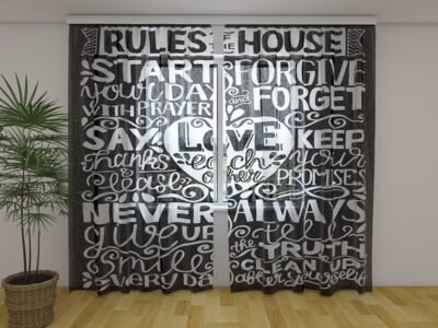 Fotogardine Family Rules of the House