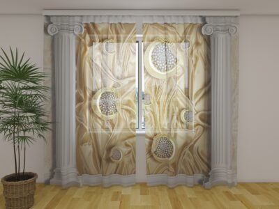 Fotogardine Columns and Silk Background
