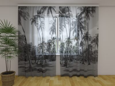Fotogardine Palm Trees in Black and White