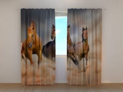 Fotovorhang Herd of Horses 2