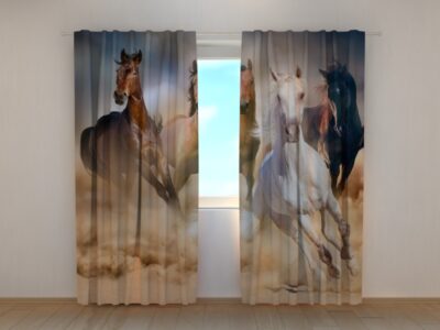 Fotovorhang Herd of Horses 3