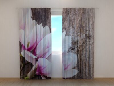 Fotovorhang Magnolias on the wood