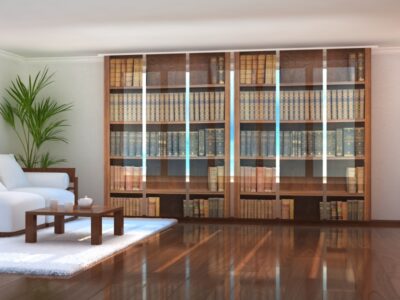 Schiebegardine (Flächenvorhang) 6 tlg. Set Bookcase