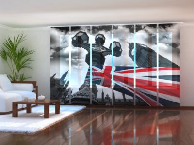Schiebegardine (Flächenvorhang) 6 tlg. Set British-Flag 2