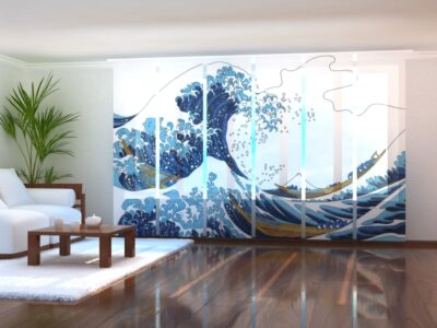 Schiebegardine (Flächenvorhang) 6 tlg. The Great Wave Kanagawa