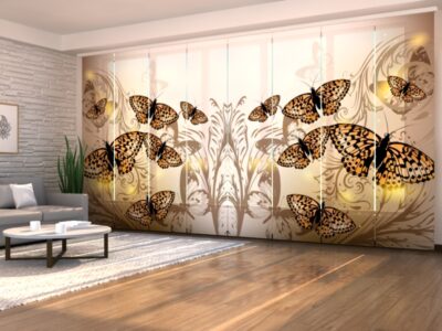 Flächenvorhang (Schiebegardine) 8 tlg. Beautiful Butterflies
