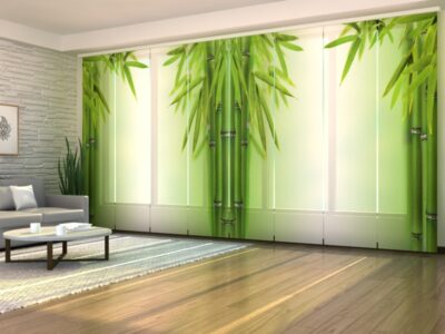 Flächenvorhang (Schiebegardine) 8 tlg. Green Bamboo 2