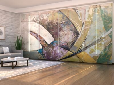 Flächenvorhang (Schiebegardine) 8 tlg. Modern Abstract Art Painting