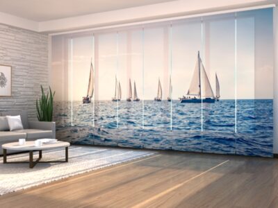 Flächenvorhang (Schiebegardine) 8 tlg. Sea and Sailboats