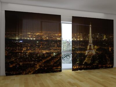 Fotovorhang EXTRA BREIT Night Paris