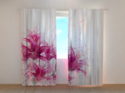 Fotovorhang Raspberry Lilies