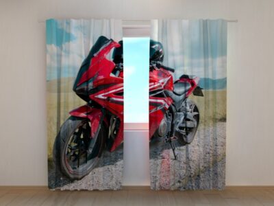 Fotovorhang Red Motorbike Honda