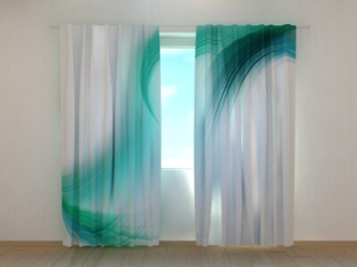 Fotovorhang Turquoise Abstraction