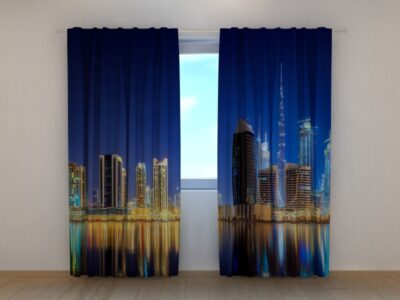 Fotovorhang View of Business bay of Dubai