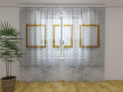 Fotogardine White Wall