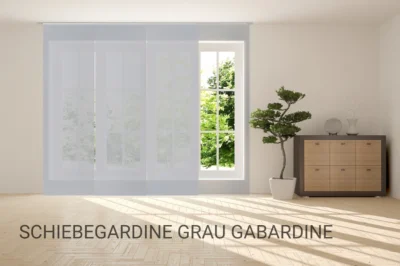 Schiebegardine (Flächenvorhang) Grau